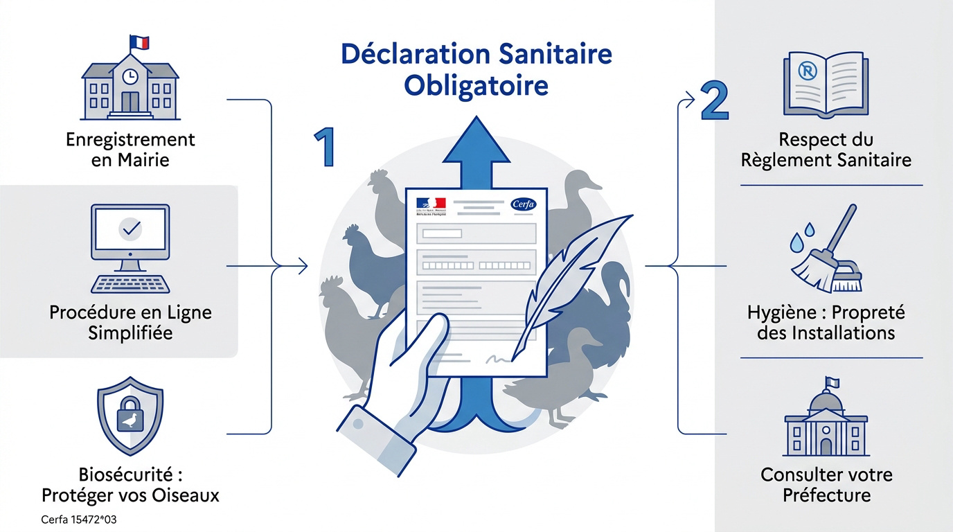 Démarches administratives et recensement pour un élevage de canards en règle